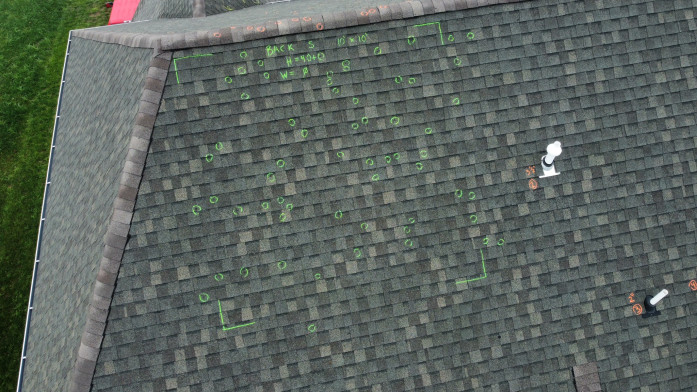 Hail Impacted Roof 