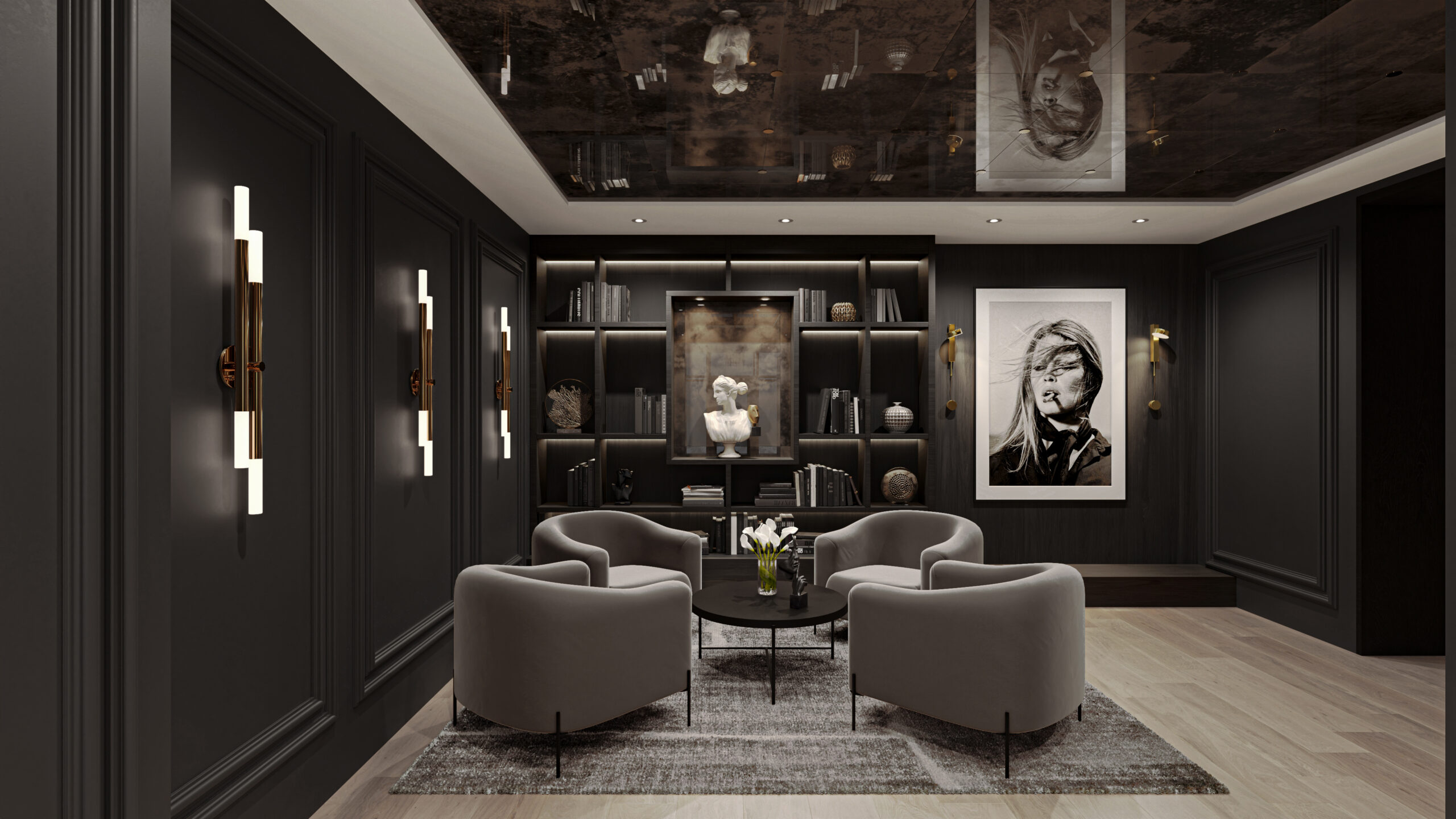 Château on Wells - Private Residences in River North, Chicago, IL - Lobby Rendering