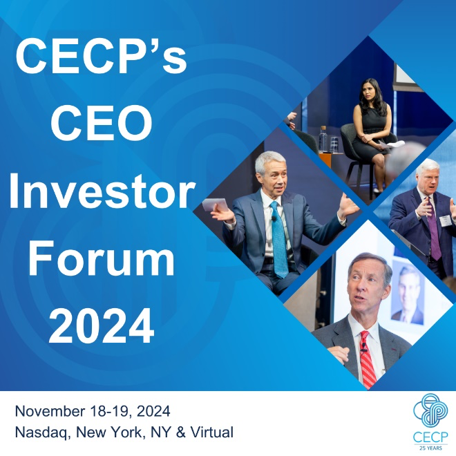 Leaders Share Their Long-Term Business Strategies on AI at CECP’s CEO Investor Forum