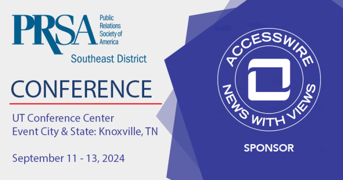 ACCESSWIRE Title Sponsor of PRSA Southeast District Conference