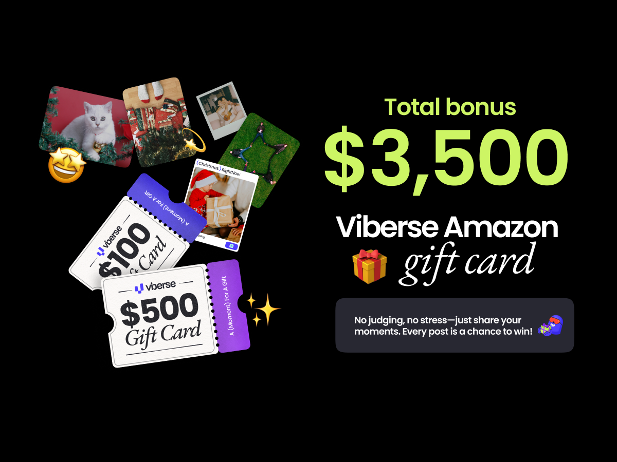 Prizes of $3,500 USD Amazon gift cards. SOURCE: Viberse