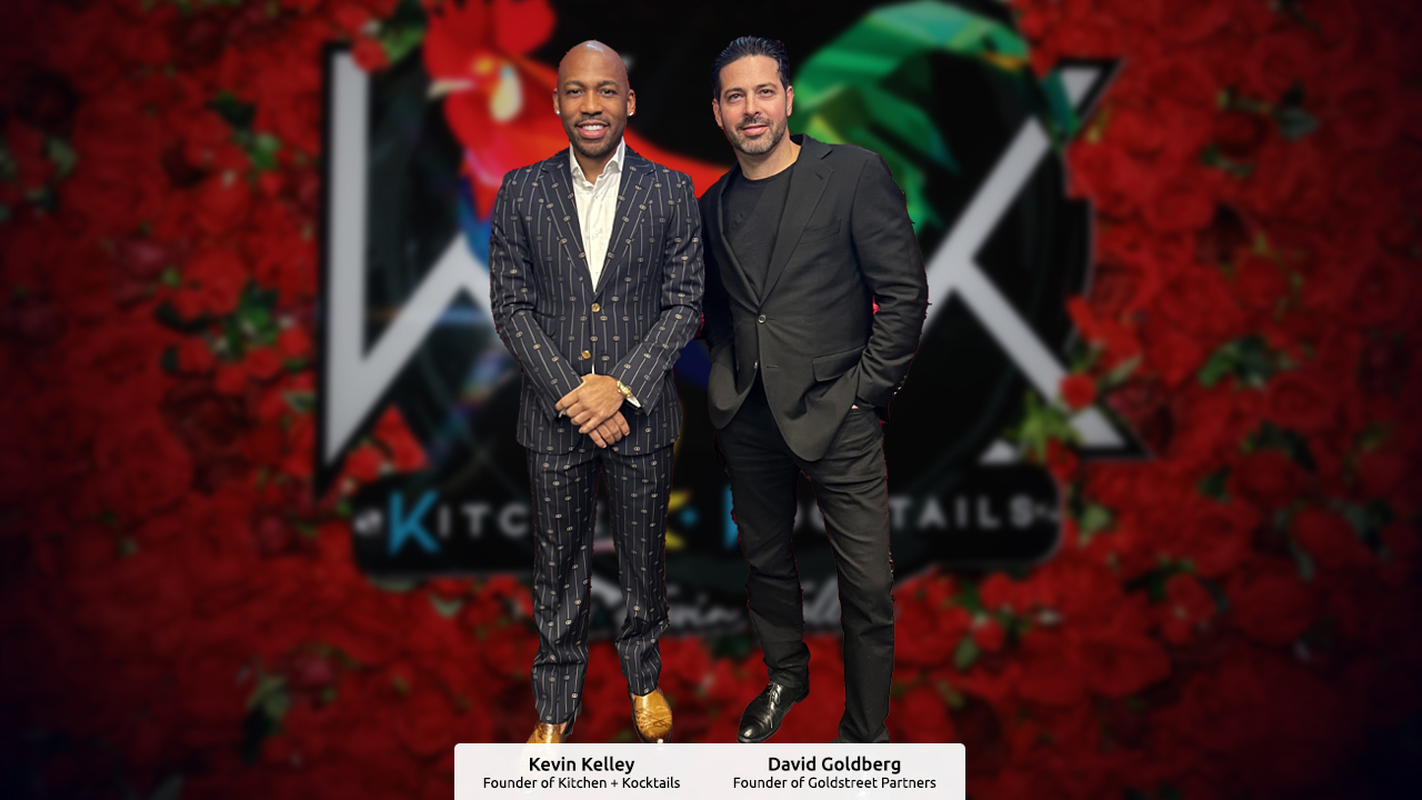 Left: Kevin Kelly (Founder of Kitchen+Kocktails), Right: David Goldberg (Founder of Goldstreet Partners). Kitchen + Kocktails by Kevin Kelley Opens in Atlanta, GA on December 7, 2024