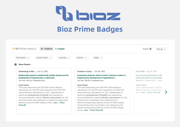 Bioz Prime Badges