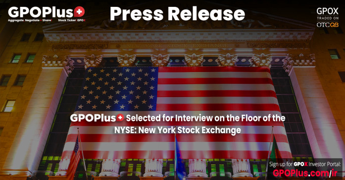 GPOPlus+ Selected for Interview on the Floor of the NYSE