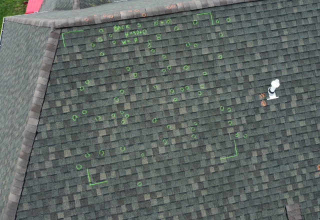 Hail Impacted Roof